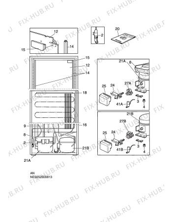 Взрыв-схема холодильника Electrolux ER8513BX - Схема узла C10 Cold, users manual