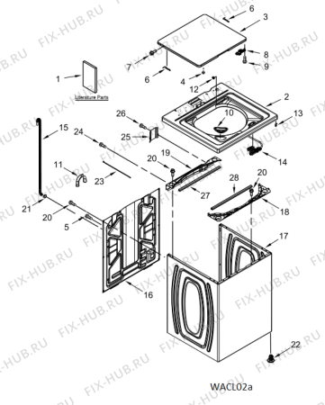 Схема №2 4KWTW4845FW с изображением Блок управления Whirlpool 482000098670