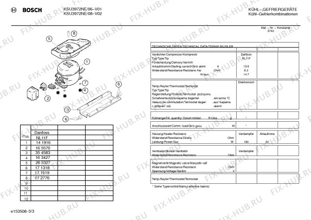 Схема №2 KSU3976NE с изображением Дверь для холодильной камеры Bosch 00215790