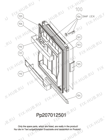 Взрыв-схема холодильника Dometic RH140RA - Схема узла C10 Door