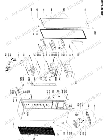 Схема №1 WME36582 W с изображением Дверь для холодильной камеры Whirlpool 481010672175