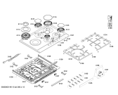 Схема №2 PCS815M90E ENC.PCS815M90E 4G+1W(BAND)M.S. BO76F IH5 с изображением Варочная панель для электропечи Bosch 00685425