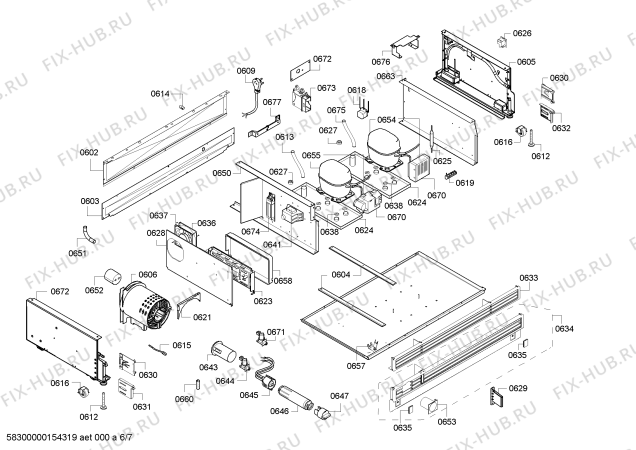 Схема №4 B36IT71NNP с изображением Крышка для холодильника Bosch 00479179