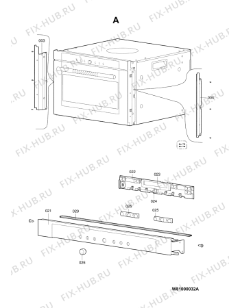 Схема №4 BLZS 6100 IN с изображением Электропитание для плиты (духовки) Whirlpool 480121102301