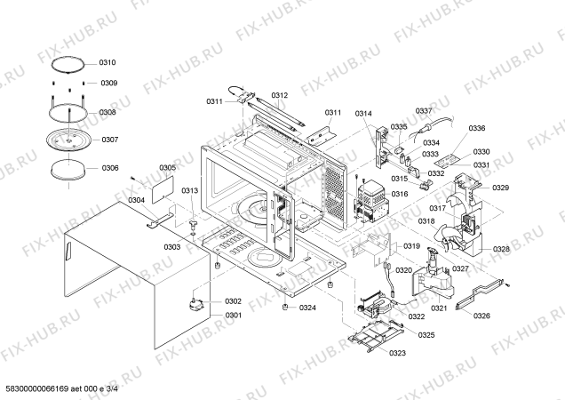 Схема №2 EM201130 с изображением Ручка установки времени для микроволновой печи Bosch 00187655