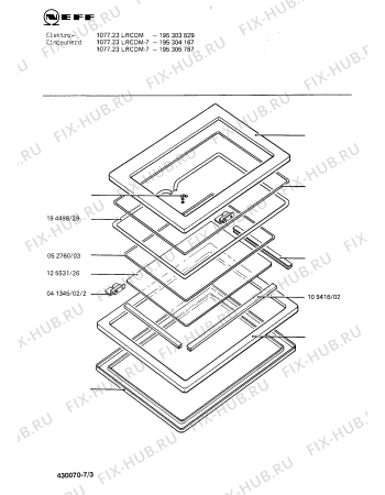 Схема №7 195305787 1077.23LRCDM-7 с изображением Переключатель для электропечи Bosch 00023231