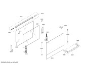 Схема №4 HBN430222S с изображением Панель управления для плиты (духовки) Bosch 00439360