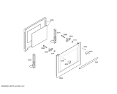 Схема №3 HB11AB520W Horno siemens indp.conv.inox.avisd_mint с изображением Передняя часть корпуса для плиты (духовки) Siemens 00672500