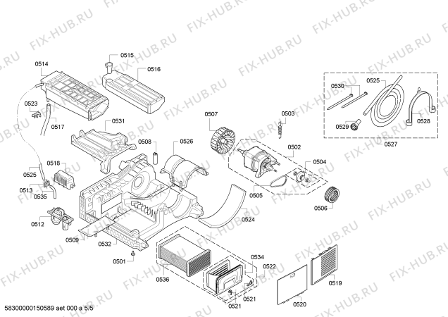 Схема №3 WTE86305NL с изображением Панель управления для сушилки Bosch 00702757
