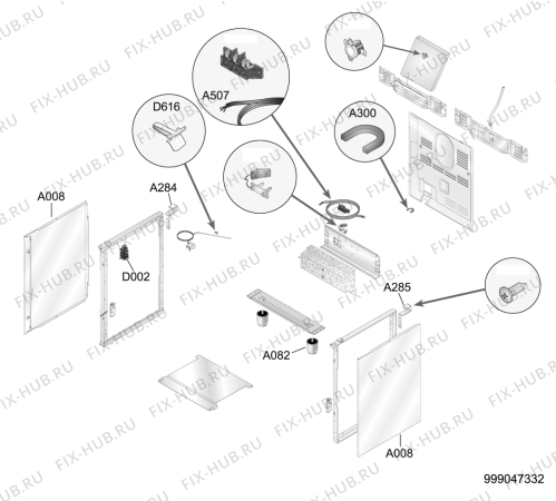 Схема №3 ACK 6400 IN с изображением Рассекатель для плиты (духовки) Whirlpool 482000018935