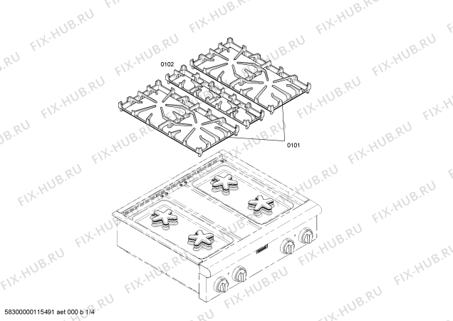 Схема №3 PC304D с изображением Коллектор для электропечи Bosch 00499549