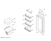 Схема №2 KILMIH7 с изображением Дверь для холодильной камеры Bosch 00711332
