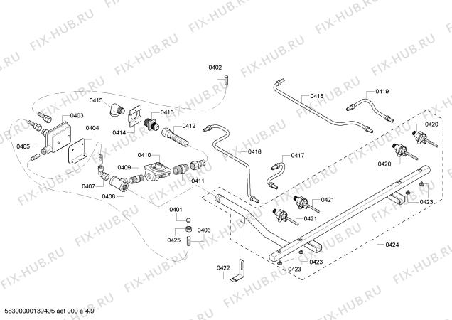 Схема №5 PRL304EH с изображением Инструкция по эксплуатации для электропечи Bosch 00552985