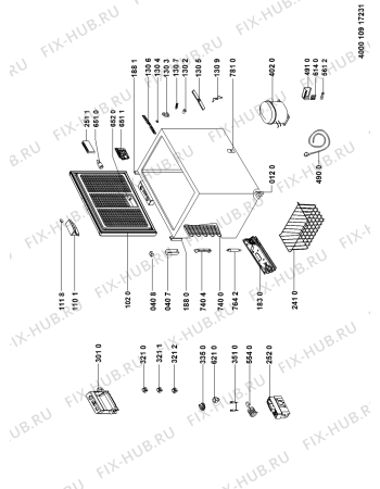 Схема №1 HF1133 AP с изображением Всякое Whirlpool 481010595521