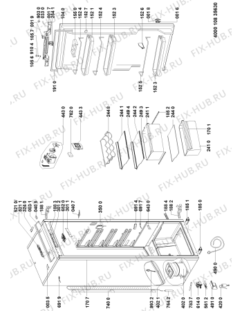 Схема №1 KRIF 3141 A++ с изображением Дверца для холодильника Whirlpool 481010731121