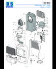 Схема №1 SDC 12 see technical inf.  IT0126 Label Type B с изображением Рукоятка для увлажнителя и очистителя воздуха DELONGHI 5948014100