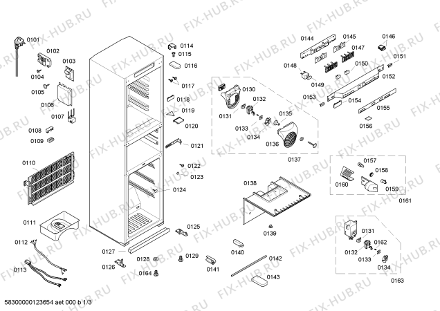 Схема №3 KGF29A45 с изображением Стеклянная полка для холодильника Bosch 00664317