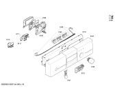 Схема №4 CP332S2 с изображением Передняя панель для электропосудомоечной машины Bosch 00702471