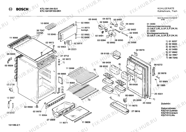 Схема №2 KT3HNH2 с изображением Декоративная планка для холодильника Bosch 00119826