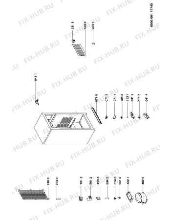 Схема №2 ART 654/GRN с изображением Дверка для холодильной камеры Whirlpool 481943052093