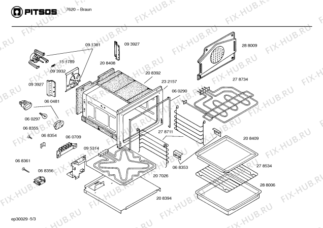 Схема №4 7620 с изображением Переключатель для плиты (духовки) Bosch 00060421