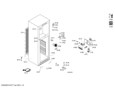 Схема №3 3FEB2315 с изображением Дверь морозильной камеры для холодильной камеры Bosch 00686331