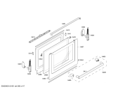 Схема №3 HLN653420F с изображением Стеклокерамика для духового шкафа Bosch 00476467