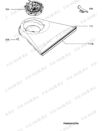 Взрыв-схема плиты (духовки) Electrolux EOB31000R EU - Схема узла Ventilation