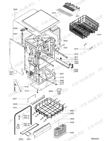 Схема №2 GMX 5555 с изображением Обшивка для посудомоечной машины Whirlpool 481290508909