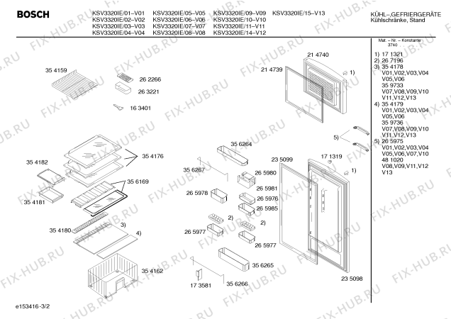 Взрыв-схема холодильника Bosch KSV3320IE - Схема узла 02