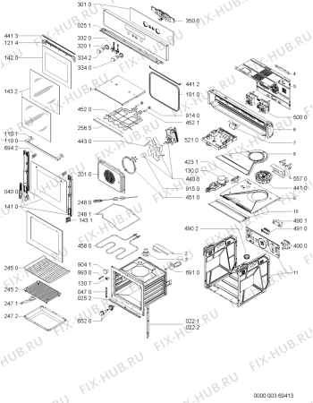 Схема №1 AKZ511IX (F091147) с изображением Инструкция по эксплуатации для духового шкафа Indesit C00363993