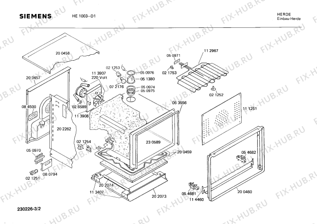 Схема №2 HE1001 с изображением Переключатель для духового шкафа Siemens 00027643