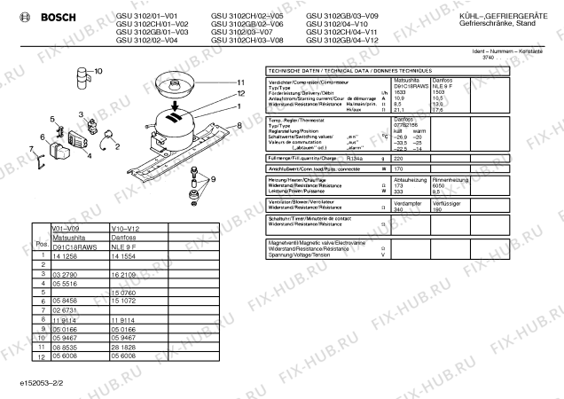 Взрыв-схема холодильника Bosch GSU3102 - Схема узла 02