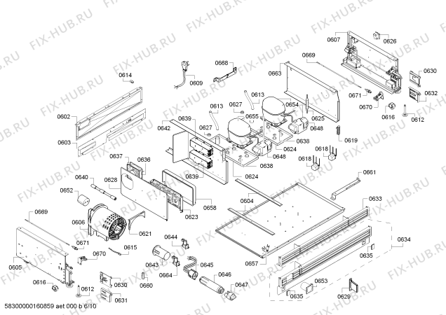 Схема №8 T36BT820NS с изображением Крышка для холодильника Bosch 00656242