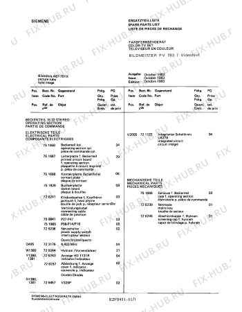 Взрыв-схема телевизора Siemens FV7837 - Схема узла 02