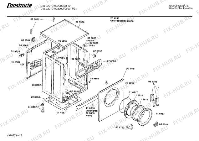 Схема №3 CW22000 CW220 с изображением Панель управления для стиральной машины Bosch 00270626