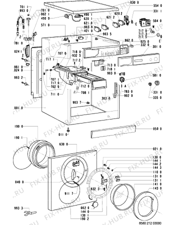 Схема №2 AWP 1200 с изображением Ручка (крючок) люка для стиралки Whirlpool 481249878501