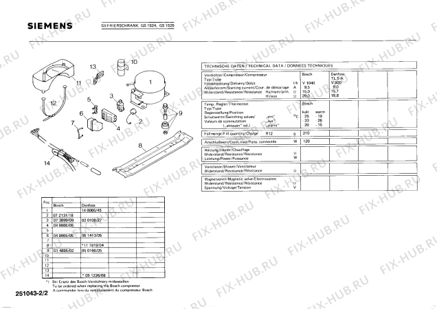 Схема №1 GS1525 с изображением Клапан для холодильной камеры Siemens 00109473