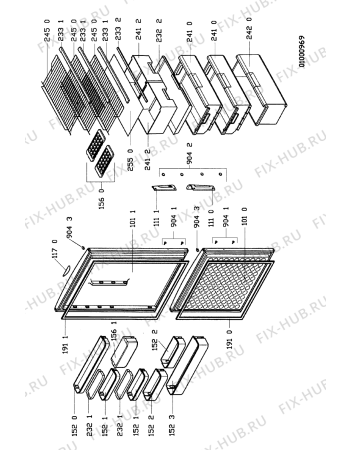 Схема №2 ART 740/H с изображением Переключатель для холодильника Whirlpool 481241128577