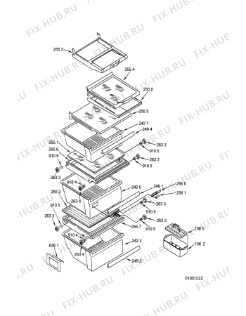 Схема №5 ART 749 SSFC с изображением Специзоляция для холодильной камеры Whirlpool 481232518012