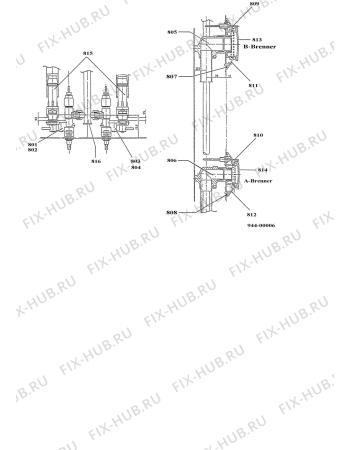 Взрыв-схема холодильника Electrolux QHK2-104/G - Схема узла Oven equipment