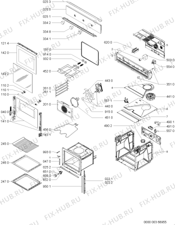 Схема №1 AKP 321/WH с изображением Панель для духового шкафа Whirlpool 481245240074