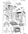 Схема №1 BS73EX (F032562) с изображением Панель для духового шкафа Indesit C00112440