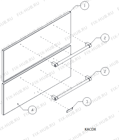 Схема №2 KCBDX88900 с изображением Другое для холодильной камеры Whirlpool 488000537536