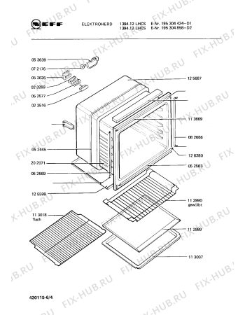 Схема №2 195305160 1394.11LCS с изображением Переключатель для духового шкафа Bosch 00024805