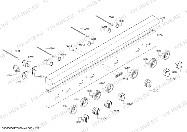 Схема №3 PC486GLBS с изображением Коллектор для плиты (духовки) Bosch 00663744