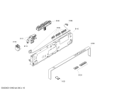 Схема №4 DF260160 с изображением Рамка для электропосудомоечной машины Bosch 00449764