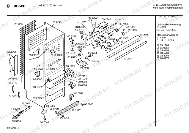 Схема №2 KGS3700TC с изображением Светодиод для холодильной камеры Bosch 00059753