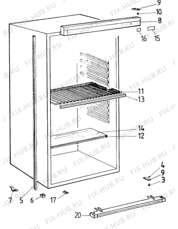 Взрыв-схема холодильника Unknown RW547 - Схема узла C10 Cold, users manual