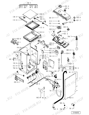 Схема №1 5 TL 315 A с изображением Декоративная панель для стиральной машины Whirlpool 481945328233